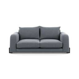 Heal's Nuvola 3 Seater Sofa Boucle Steel Black Beech Feet