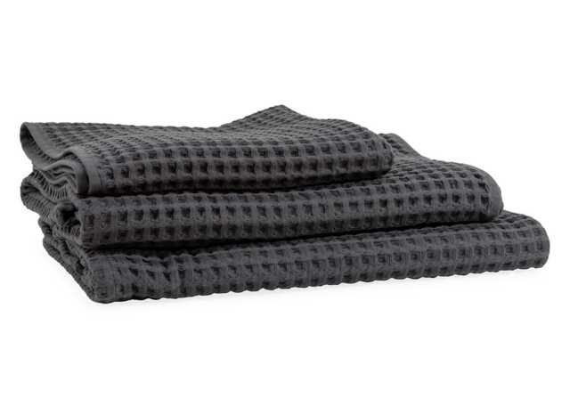 Heal's Charcoal Waffle Hand Towel 50 x 100cm