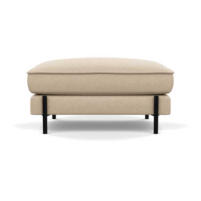 Heal's Tortona Footstool Brushed Cotton Oat - image 1