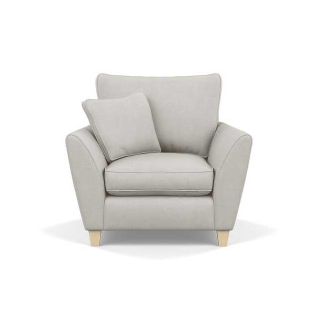 Heal's Torino Armchair Capelo Linen-Cotton Sea Salt Natural Feet