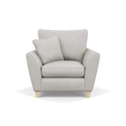 Heal's Torino Armchair Capelo Linen-Cotton Sea Salt Natural Feet