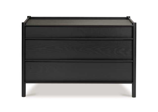 Case Pala 3 Drawers Chest Black Stain