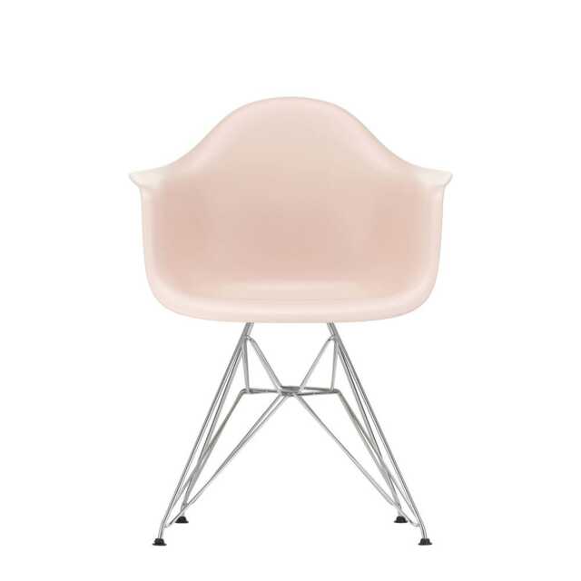 Vitra Eames DAR Armchair New Height Pale Rose Chrome Base - image 1
