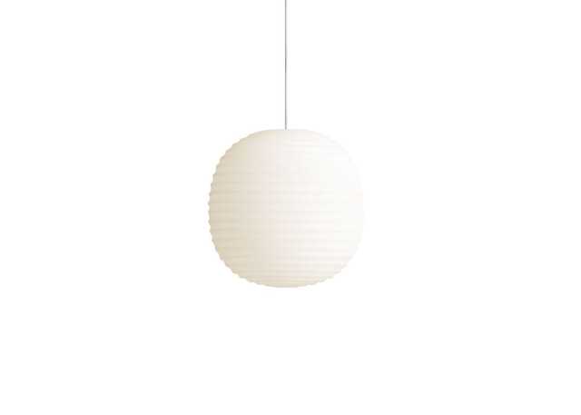 New Works Lantern Pendant Light Frosted White Opal Glass Ø20