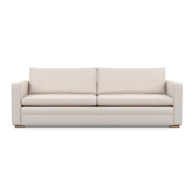 Heal's Palermo 5 Seater Sofa Siena Cotton Natural Brass/Walnut Feet