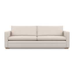 Heal's Palermo 5 Seater Sofa Siena Cotton Natural Brass/Walnut Feet