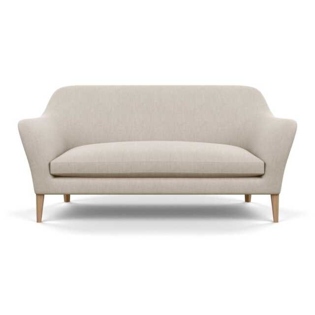 Heal's Wallis 3 Seater Sofa Broad Weave Putty Walnut Feet - image 1