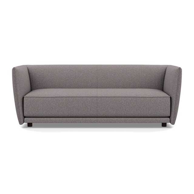 Heal's Valley 3 Seater Sofa Loop Boucle Granite Walnut Stain Feet - image 1
