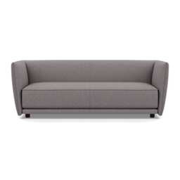 Heal's Valley 3 Seater Sofa Loop Boucle Granite Walnut Stain Feet - thumbnail 1