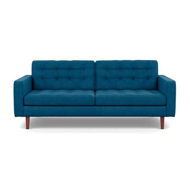Heal's Hepburn 3 Seater St Moritz Wool Teal 149 Walnut Feet - image 1