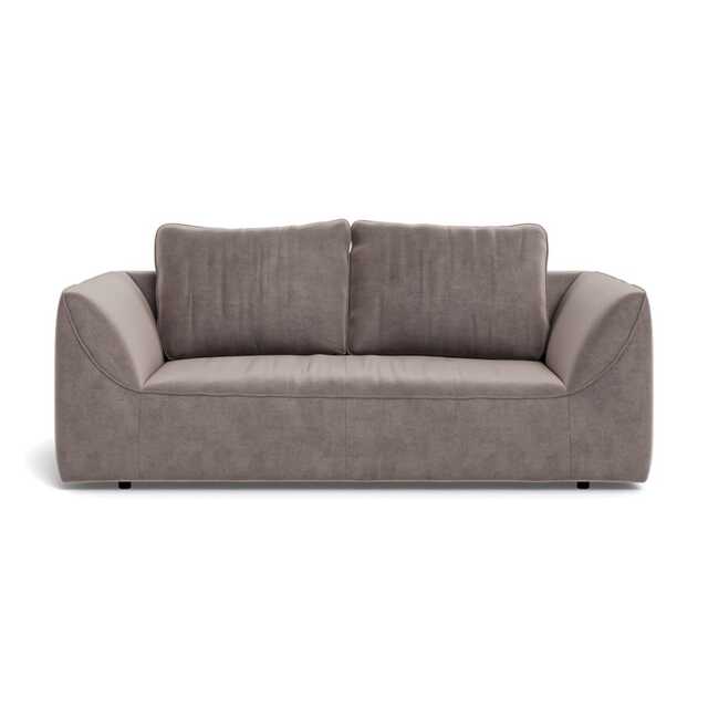 Heal's Morven 2 Seater Sofa Smart Luxe Velvet Mushroom