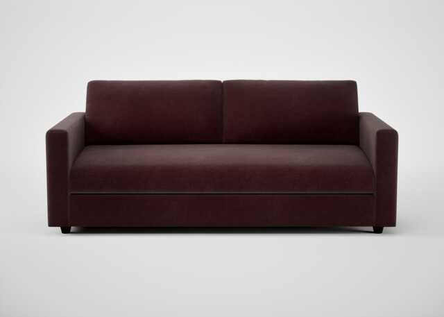 Heal's Nimbus II 4 Seater Sofa Smart Luxe Velvet Acorn Black Feet