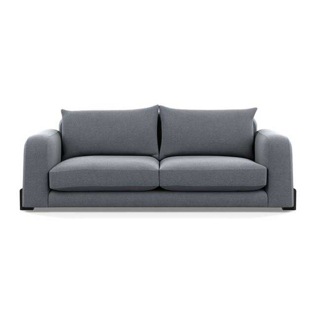 Heal's Nuvola 4 Seater Sofa Boucle Steel Black Beech Feet