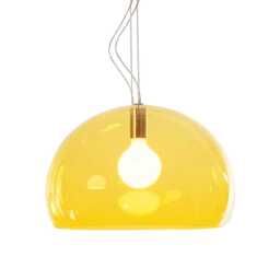 Kartell FLY Yellow Transparent Pendant - thumbnail 1