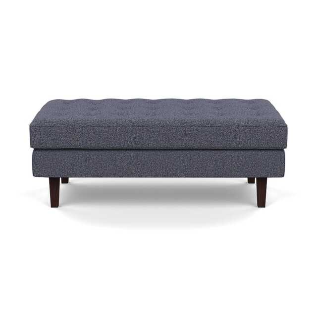 Heal's Hepburn Ottoman Loop Boucle Navy Black