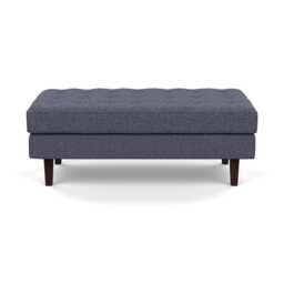 Heal's Hepburn Ottoman Loop Boucle Navy Black