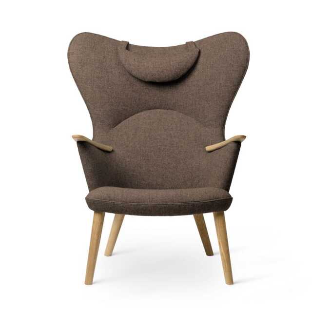 Carl Hansen & Son CH78 Lounge Chair with head rest, Oak/Fiord 0271 - image 1