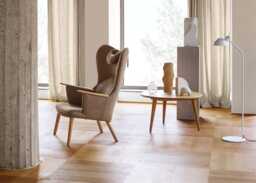 Carl Hansen & Son CH78 Lounge Chair with head rest, Oak/Fiord 0271 - thumbnail 2