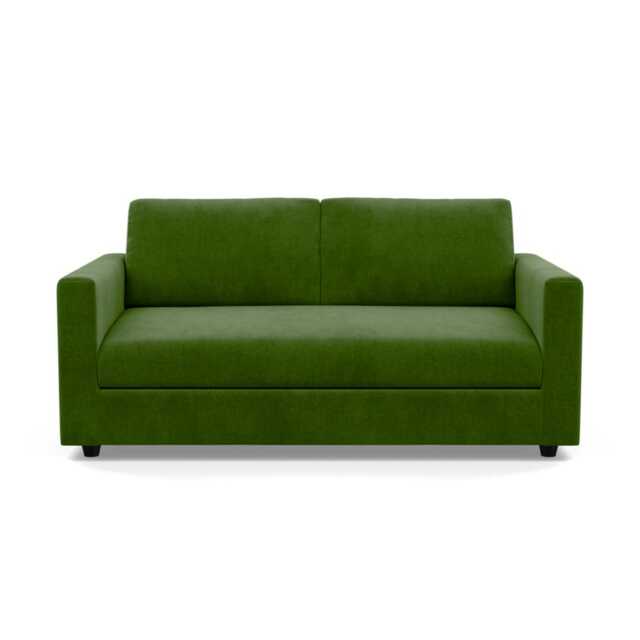 Heal's Nimbus II 3 Seater Sofa Smart Luxe Velvet Grass Black Feet