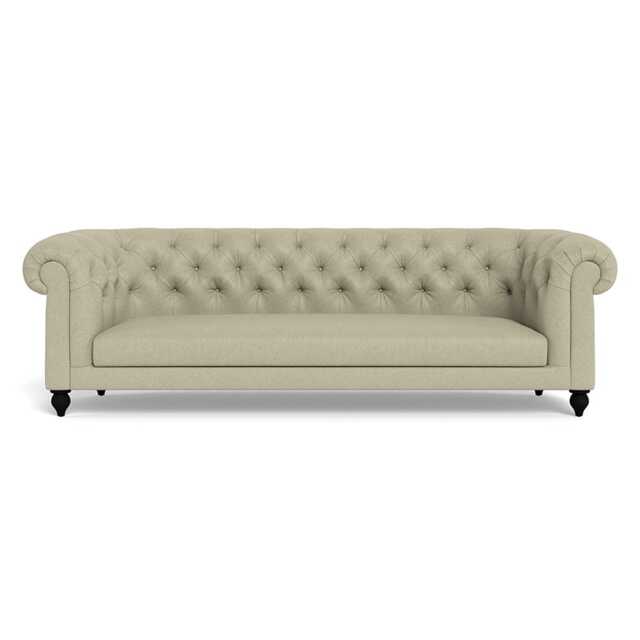 Heal's Fitzrovia 4 Seater Sofa Cotton Grain Black Feet