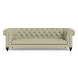 Heal's Fitzrovia 4 Seater Sofa Cotton Grain Black Feet