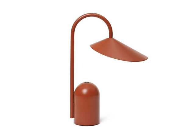 ferm LIVING Arum LED Portable Table Lamp Oxide Red