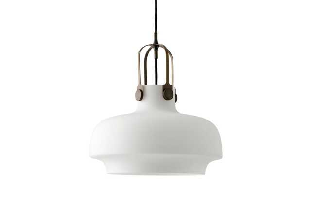 &Tradition Copenhagen Pendant Light SC7 Opal & Bronzed Brass