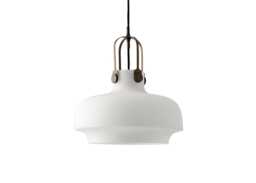 &Tradition Copenhagen Pendant Light SC7 Opal & Bronzed Brass