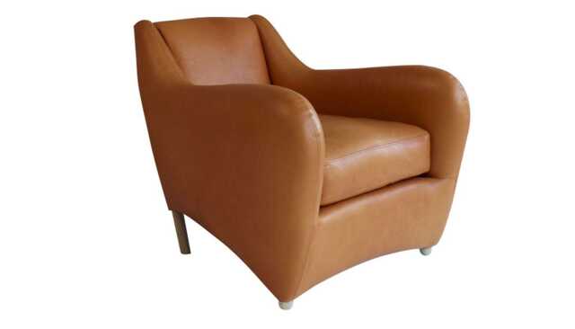 Scp Balzac Chair in Utah Russet Leather