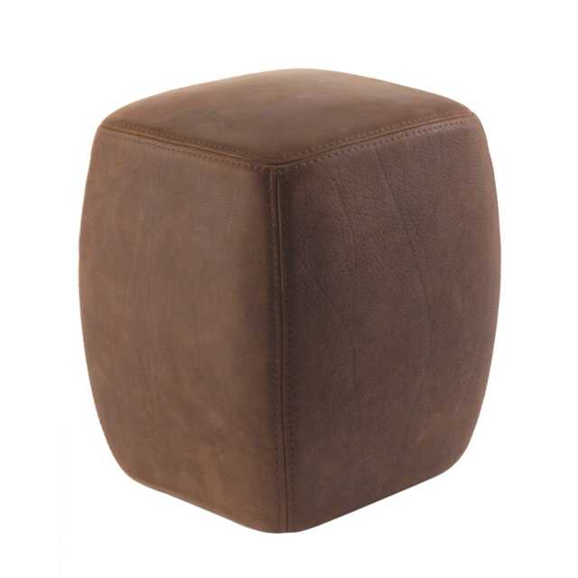 Riva 1920 Betty Pouf Chocolate Leather