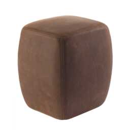 Riva 1920 Betty Pouf Chocolate Leather