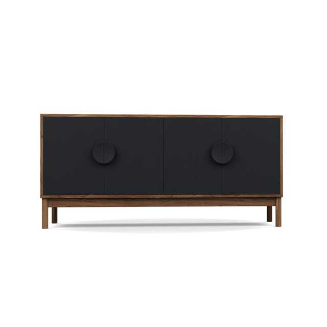 Heal's Tinta Sideboard Walnut Frame Black Stain Doors - image 1