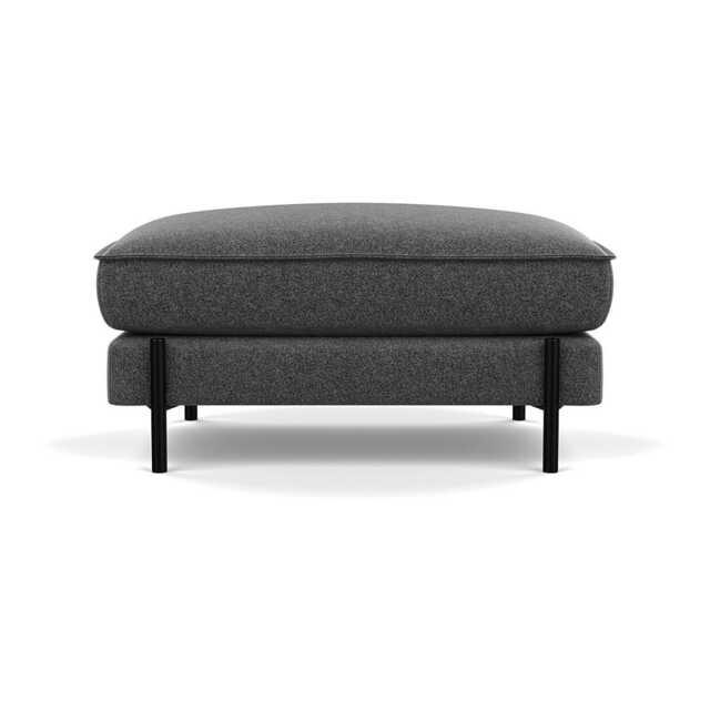 Heal's Tortona Footstool Melton Wool Granite - image 1