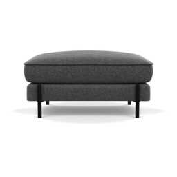 Heal's Tortona Footstool Melton Wool Granite