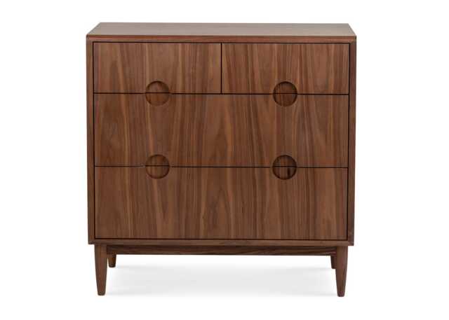 Heal's Amira 4 Drawer Chest of Drawers Walnut