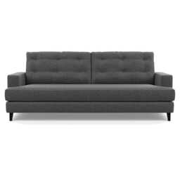 Heal's Mistral 4 Seater Sofa Melton Wool Granite Black Feet