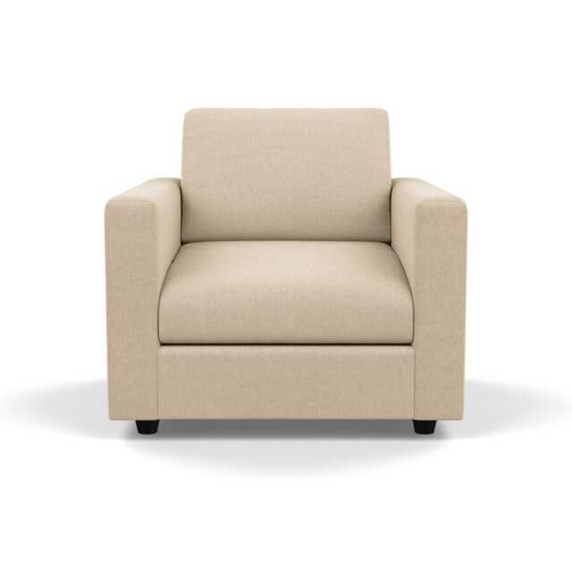 Heal's Nimbus II Armchair Brushed Cotton Oat Black Feet - image 1