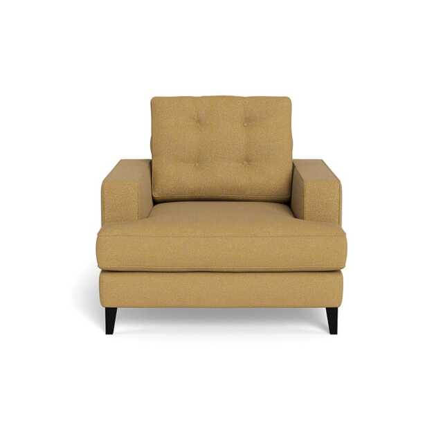 Heal's Mistral Armchair Boucle Tweed Citrine Black Beech Feet - image 1