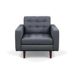 Heal's Hepburn Armchair Siena Cotton Shale Grey Wenge