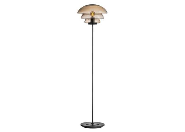 Hadeland Glassverk Archive 4006 Floor Lamp Cocoa & Black