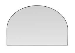 Heal's Fine Edge Mirror Over Mantle Black 90x60cm