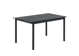 Muuto Linear Outdoor Steel Table Medium Black