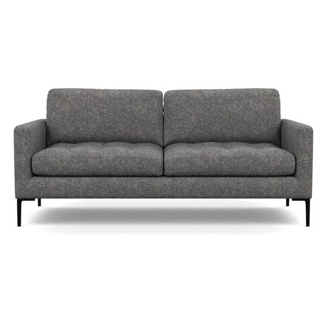 Heal's Eton 3 Seater Sofa Melton Wool Shale Black
