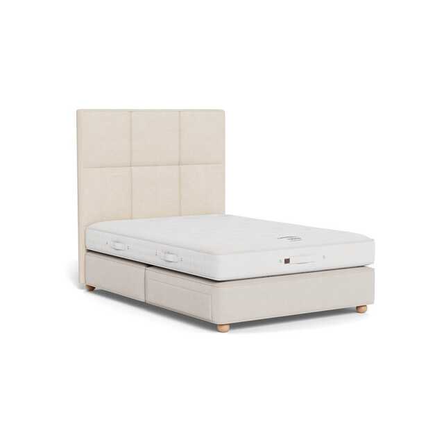 Vispring Atlas Double Headboard Chain Weave Fawn 750