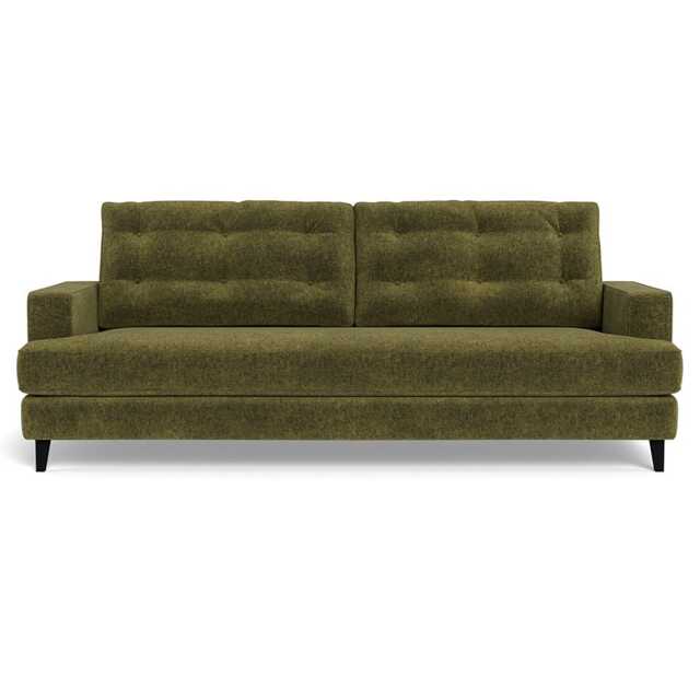 Heal's Mistral 4 Seater Sofa Boucle Velvet Wilder Black Beech Feet - image 1