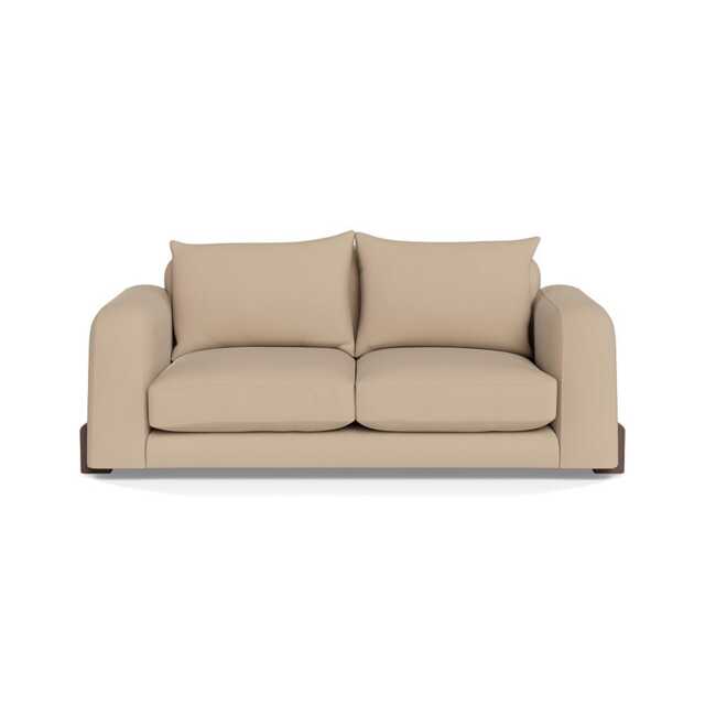 Heal's Nuvola 3 Seater Sofa Capelo Linen-Cotton Bamboo Walnut Stained Oak Feet - image 1