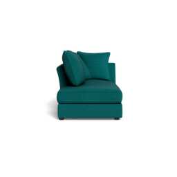 Heal's Tailor Left Hand Facing Chaise Unit  Brushed Cotton Pine Black Feet
