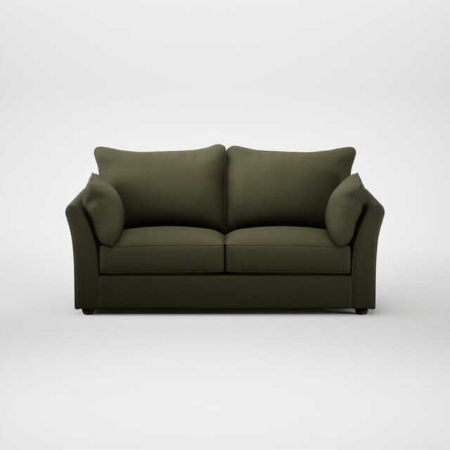 Heal's Tailor 3 Seater Sofa Smart Cotton Linen Myrtle Walnut Stained Feet - image 1