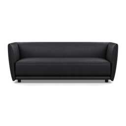 Heal's Valley 3 Seater Sofa Linea Black Walnut Stain Feet