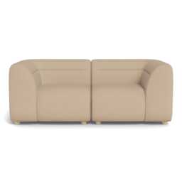 Heal's Lilli 2 Seater Sofa Capelo Linen-Cotton Bamboo Natural Beech Feet